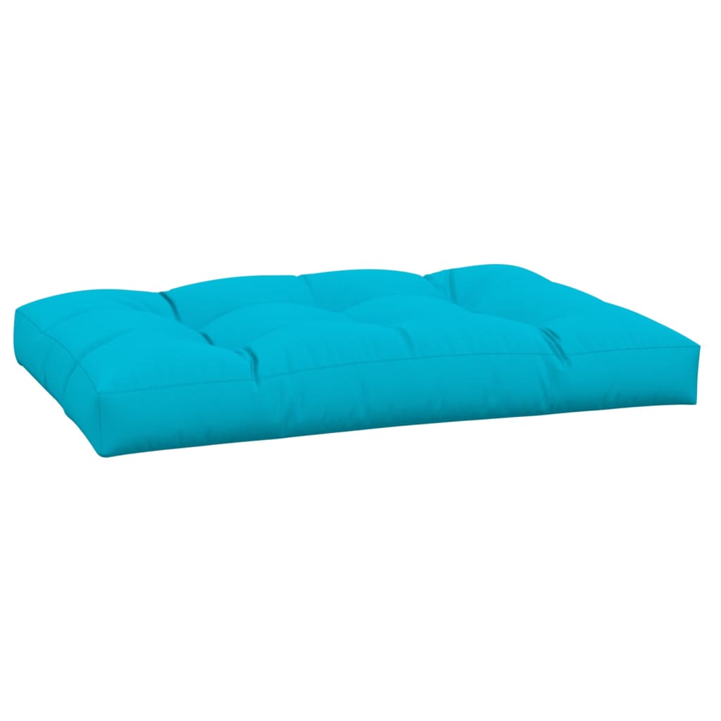 Poduška na palety tyrkysová 120 x 80 x 12 cm textil