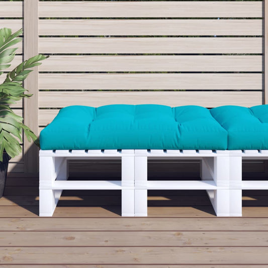 Poduška na palety tyrkysová 120 x 80 x 12 cm textil