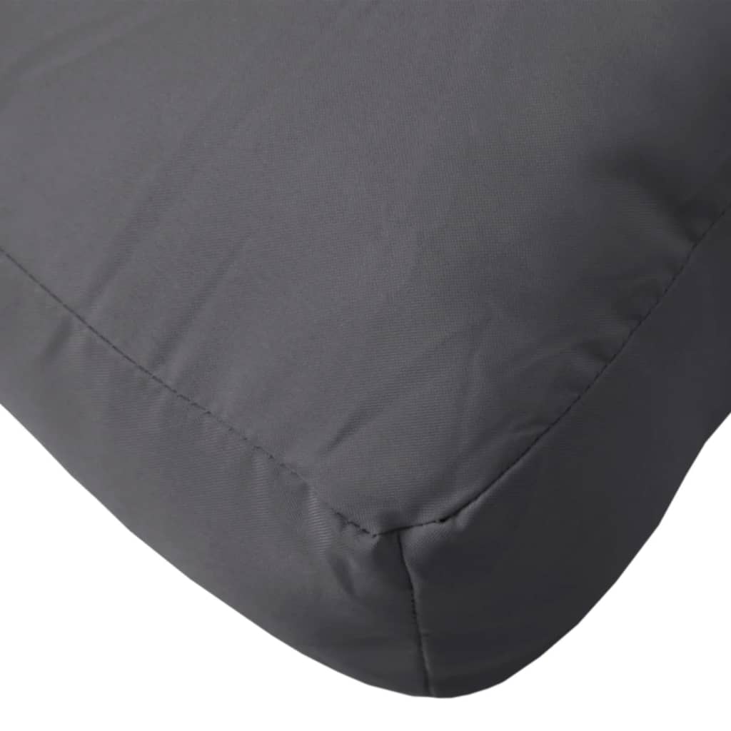 Poduška na palety antracitová 50 x 40 x 12 cm textil