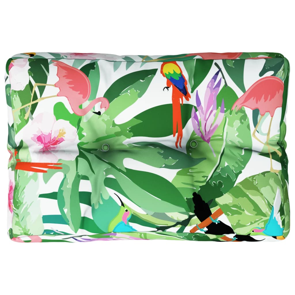 Poduška na palety vícebarevná 50 x 40 x 12 cm textil