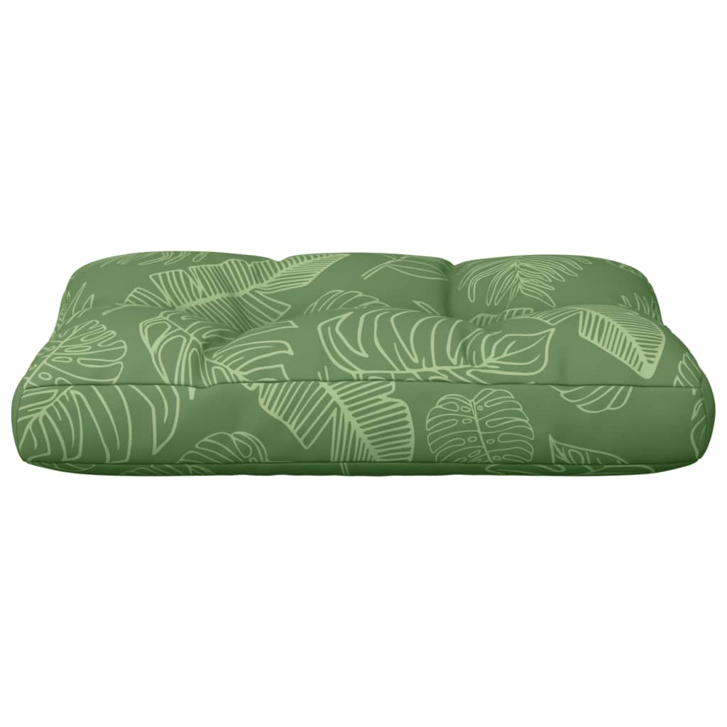 Poduška na palety vzor listů 50 x 40 x 12 cm textil