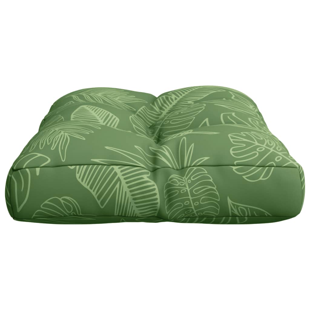 Poduška na palety vzor listů 50 x 40 x 12 cm textil