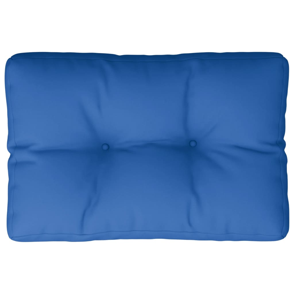 Poduška na palety královsky modrá 60 x 40 x 12 cm textil