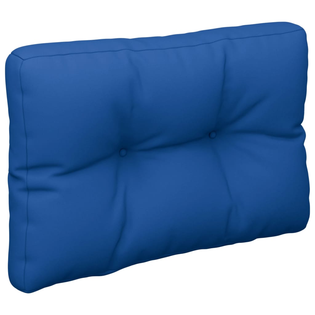 Poduška na palety královsky modrá 60 x 40 x 12 cm textil