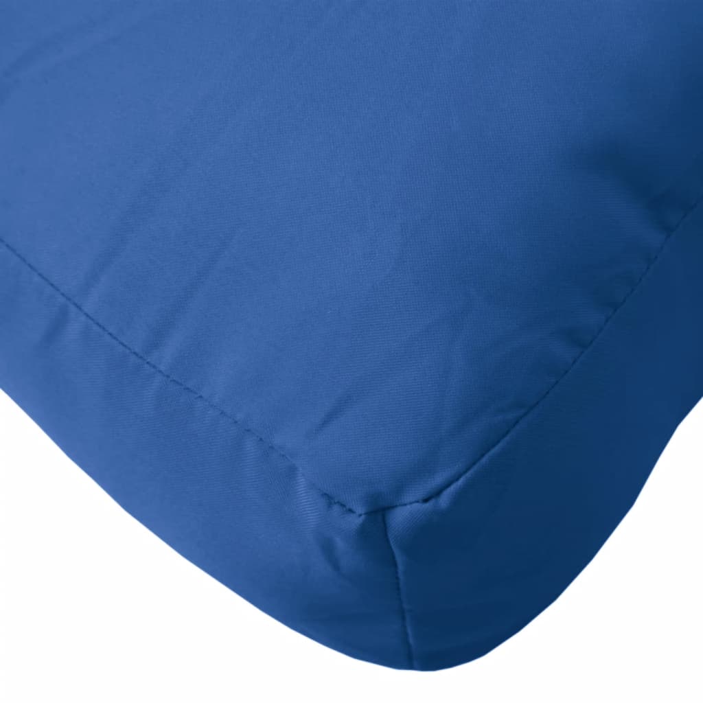 Poduška na palety královsky modrá 60 x 40 x 12 cm textil