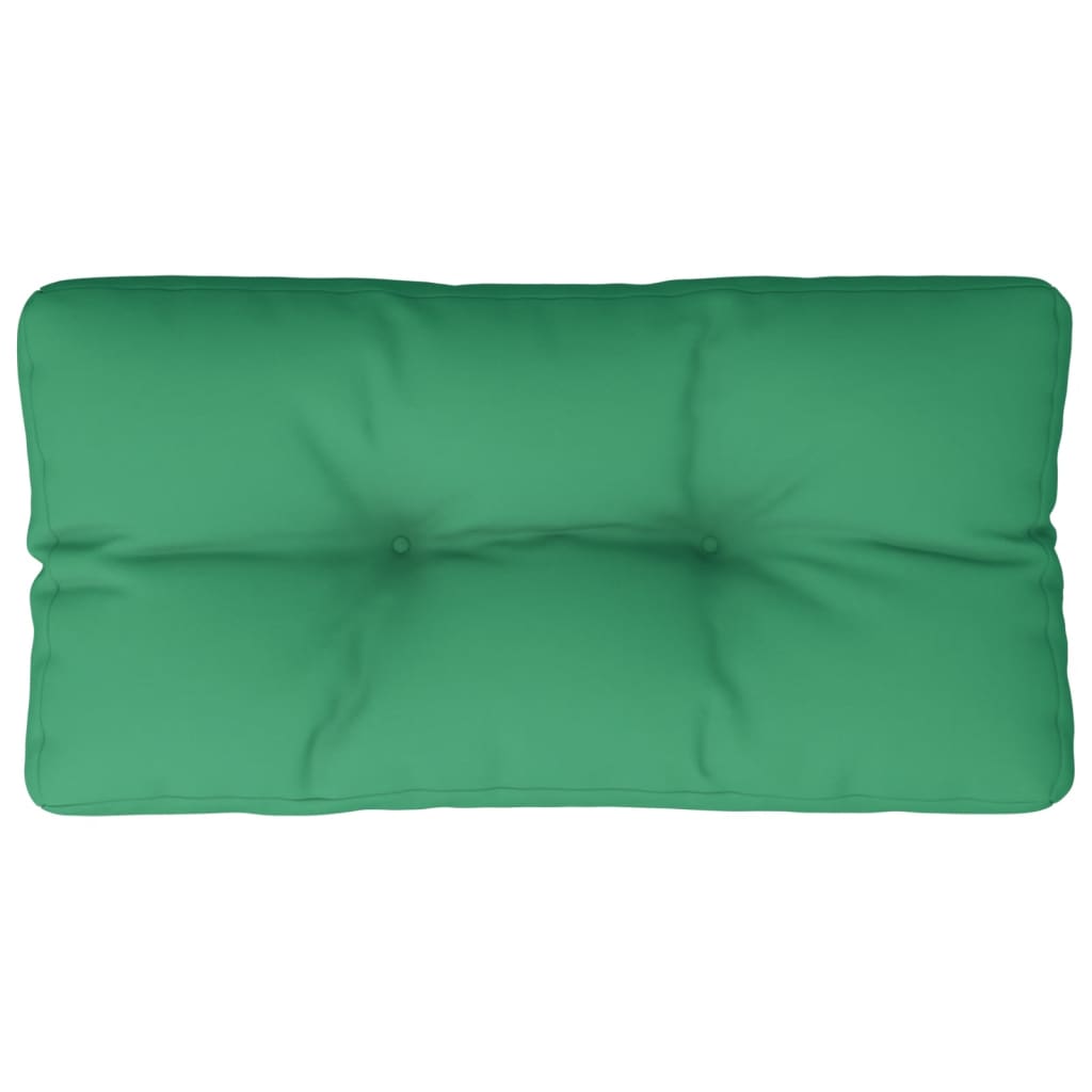 Poduška na palety zelená 70 x 40 x 12 cm textil