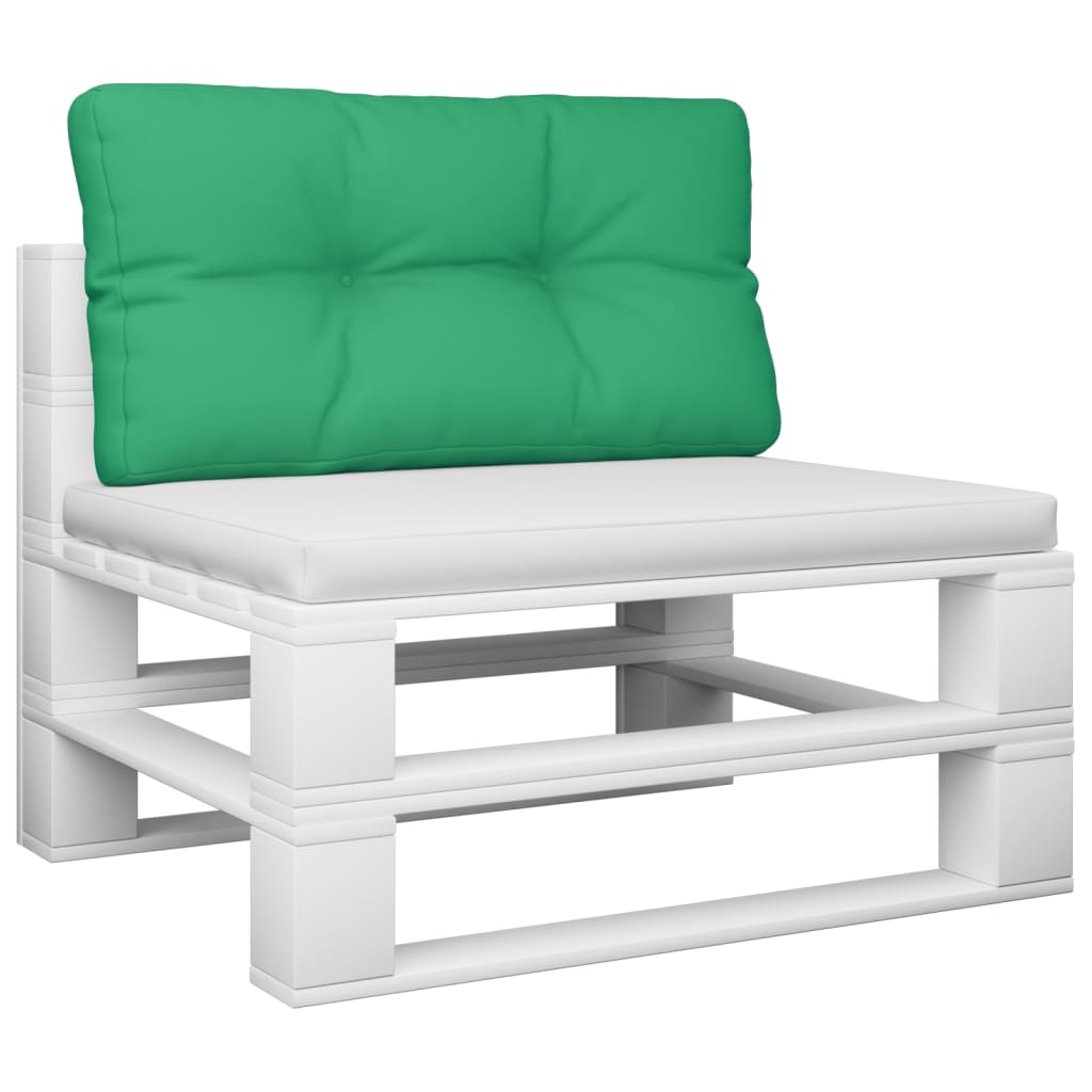 Poduška na palety zelená 70 x 40 x 12 cm textil