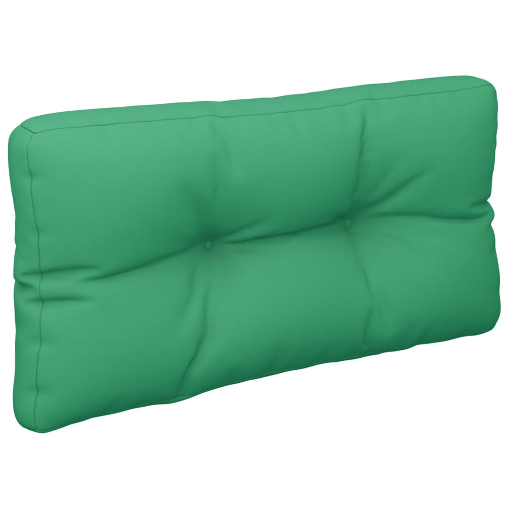 Poduška na palety zelená 70 x 40 x 12 cm textil