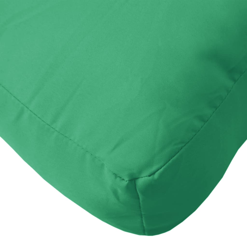 Poduška na palety zelená 70 x 40 x 12 cm textil