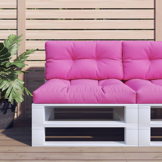 Poduška na palety růžová 70 x 40 x 12 cm textil