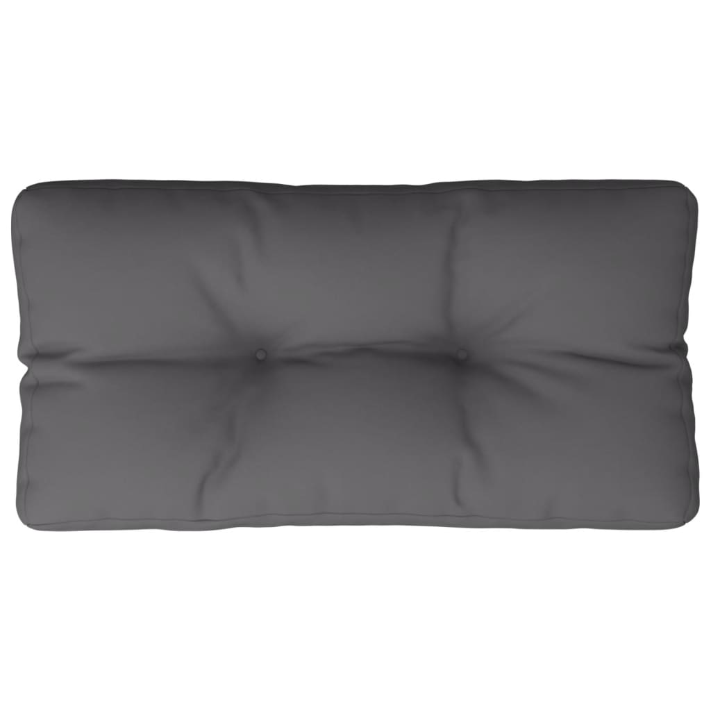 Poduška na palety antracitová 80 x 40 x 12 cm textil