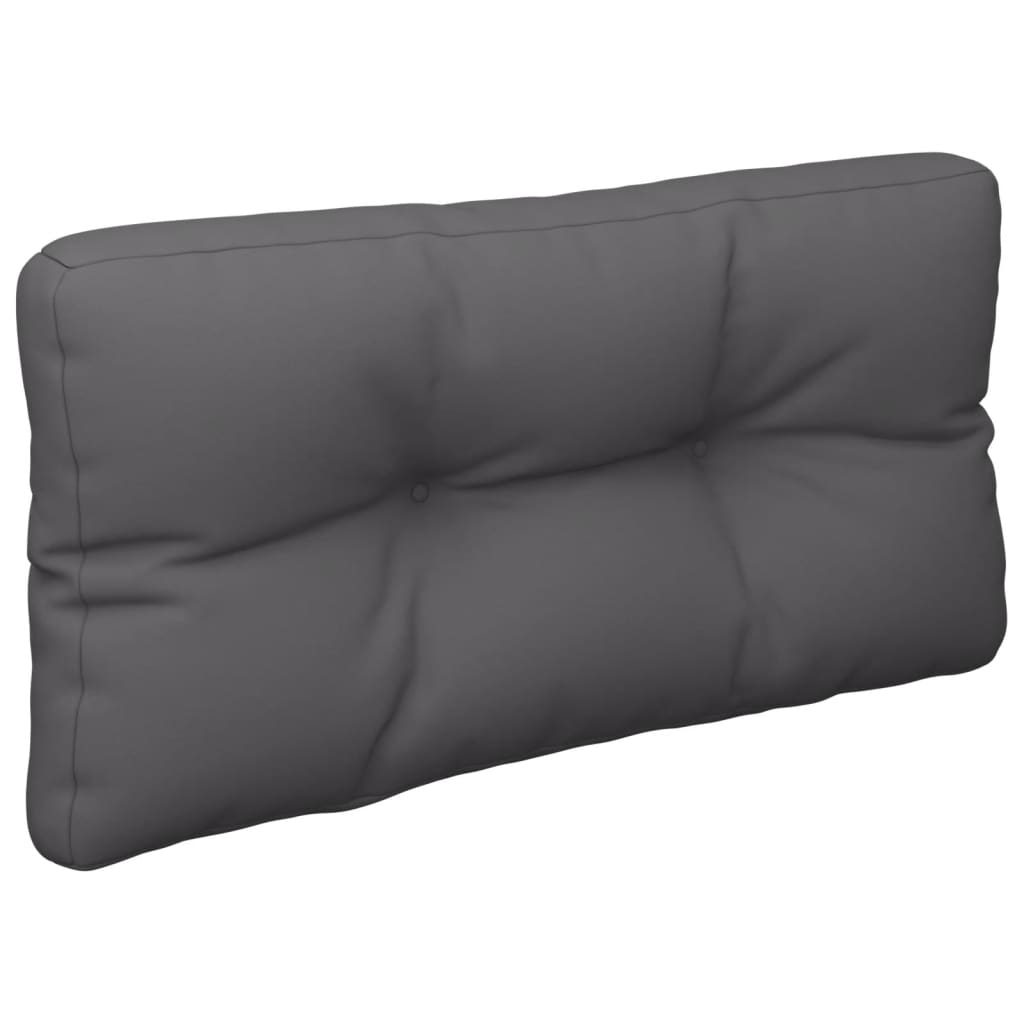 Poduška na palety antracitová 80 x 40 x 12 cm textil