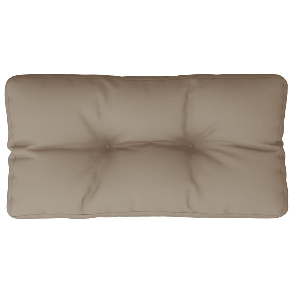 Poduška na palety taupe 80 x 40 x 12 cm textil