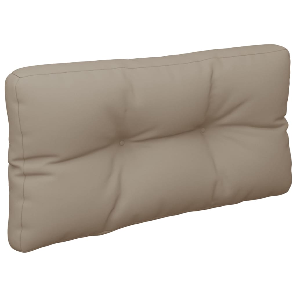 Poduška na palety taupe 80 x 40 x 12 cm textil