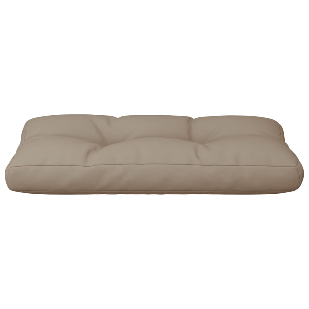 Poduška na palety taupe 80 x 40 x 12 cm textil