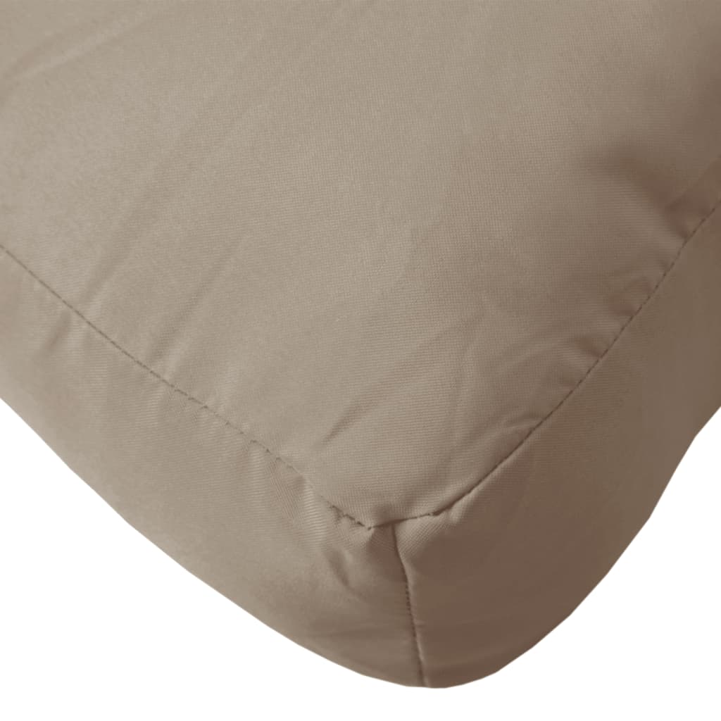 Poduška na palety taupe 80 x 40 x 12 cm textil