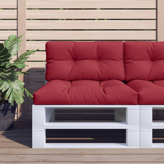 Poduška na palety vínová 80 x 40 x 12 cm textil