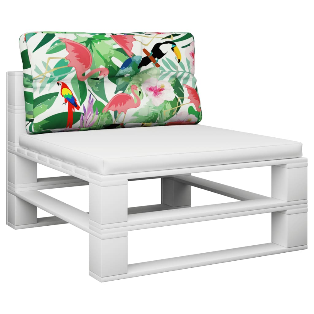 Poduška na palety vícebarevná 80 x 40 x 12 cm textil