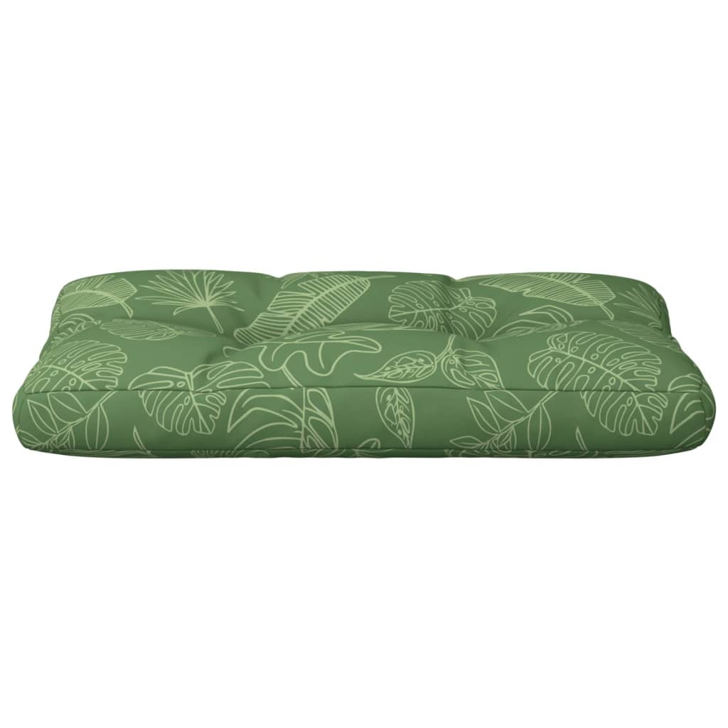 Poduška na palety vzor listů 80 x 40 x 12 cm textil