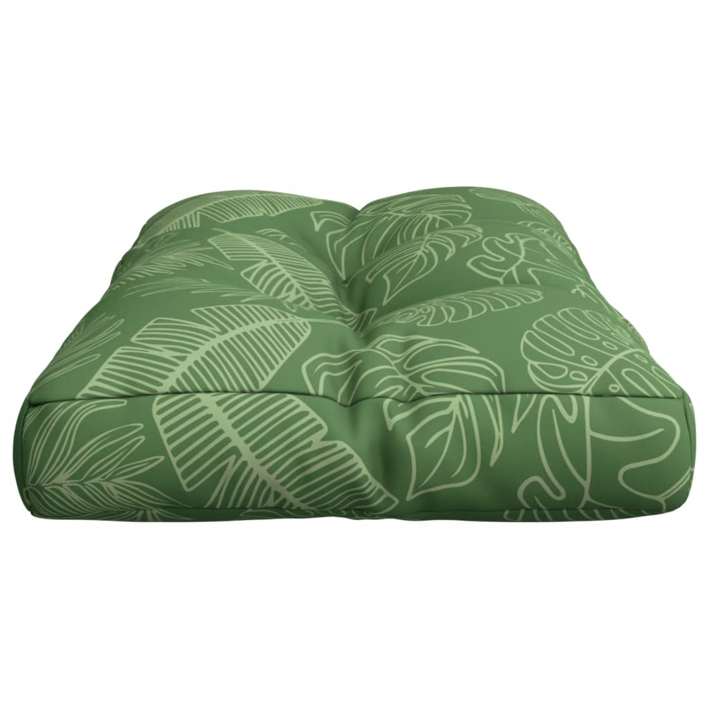 Poduška na palety vzor listů 80 x 40 x 12 cm textil
