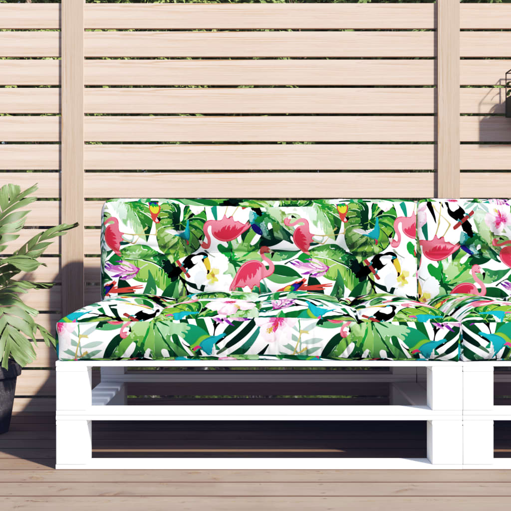 Poduška na palety vícebarevná 120 x 40 x 12 cm textil