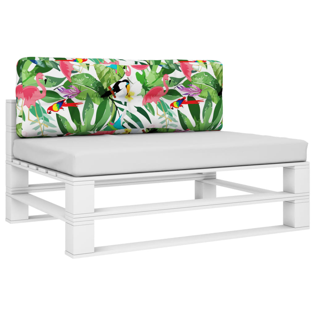 Poduška na palety vícebarevná 120 x 40 x 12 cm textil