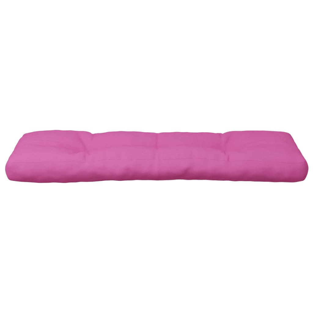 Poduška na palety růžová 120 x 40 x 12 cm textil