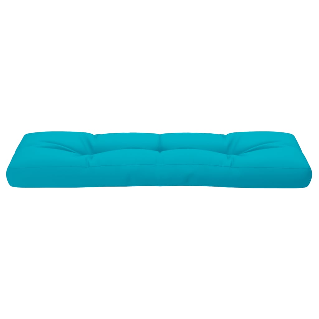 Poduška na palety tyrkysová 120 x 40 x 12 cm textil