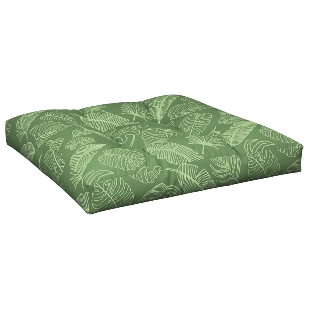 Podušky na palety 2 ks vzor listů textil