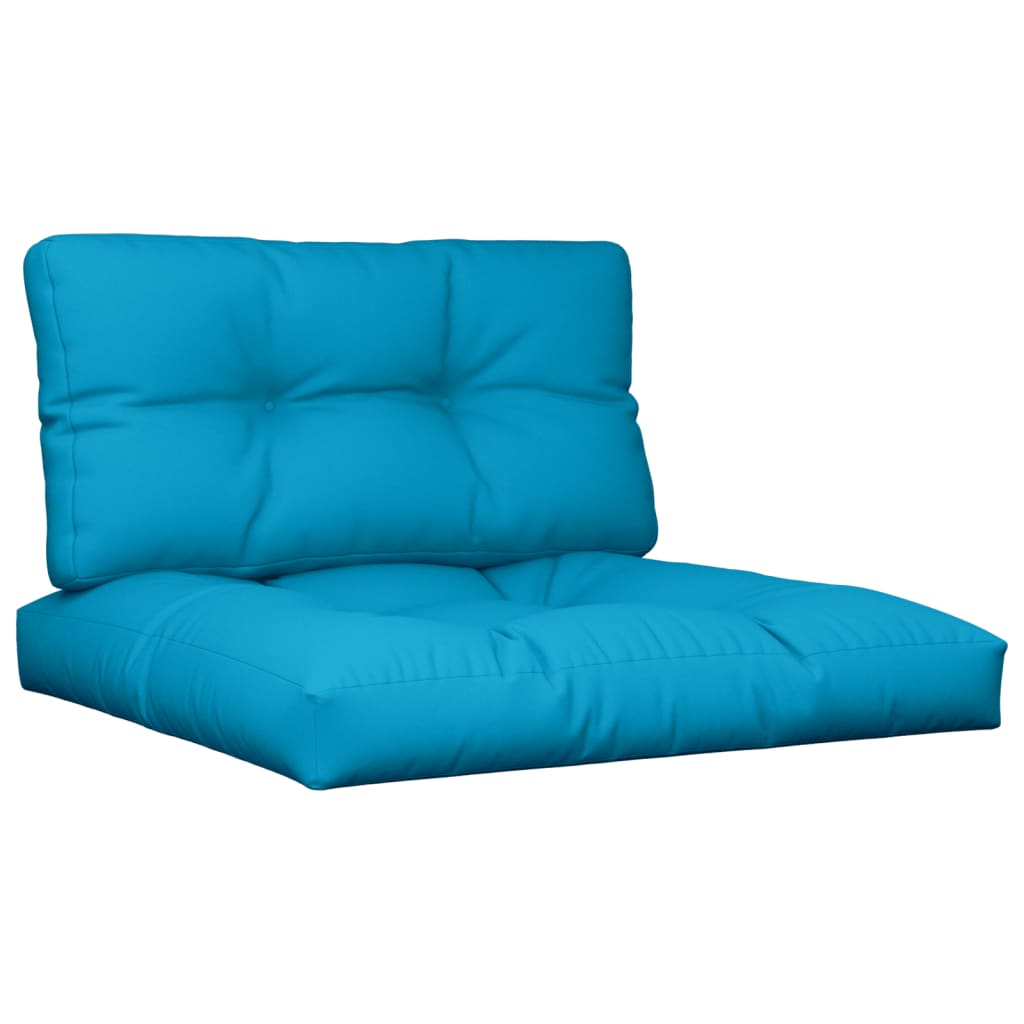 Podušky na palety 2 ks modré textil