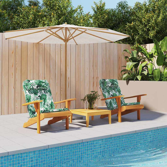 Polštář na židli 2 pcs Zelená 58 x 77 x 4.5 cm Oxfordská látka
