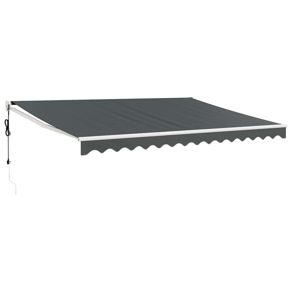 Automatická zatahovací markýza antracitová 4 x 3 m