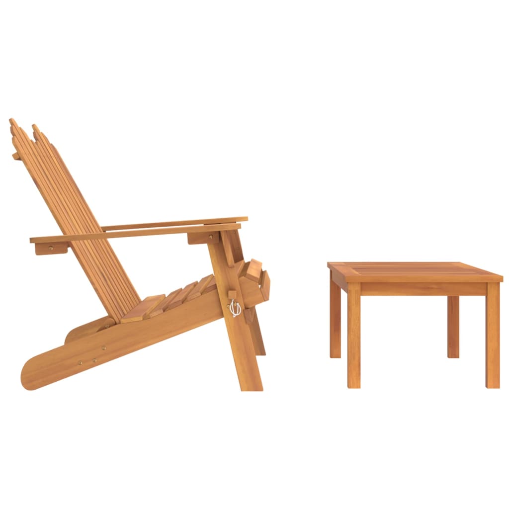 2dílná sada zahradního nábytku Adirondack masivní akácie