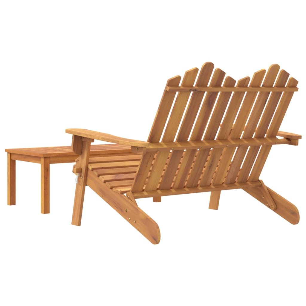 2dílná sada zahradního nábytku Adirondack masivní akácie