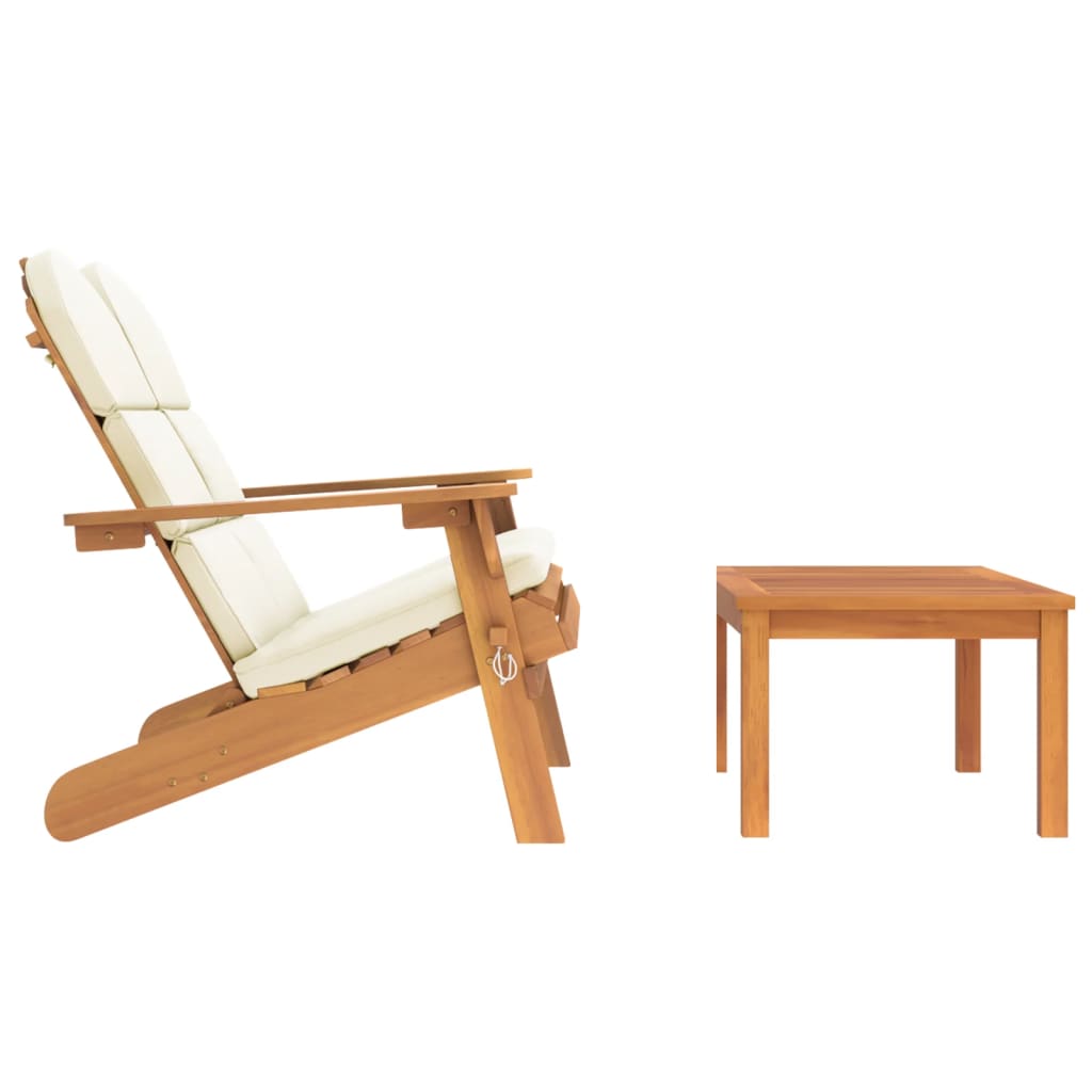2dílná sada zahradního nábytku Adirondack masivní akácie