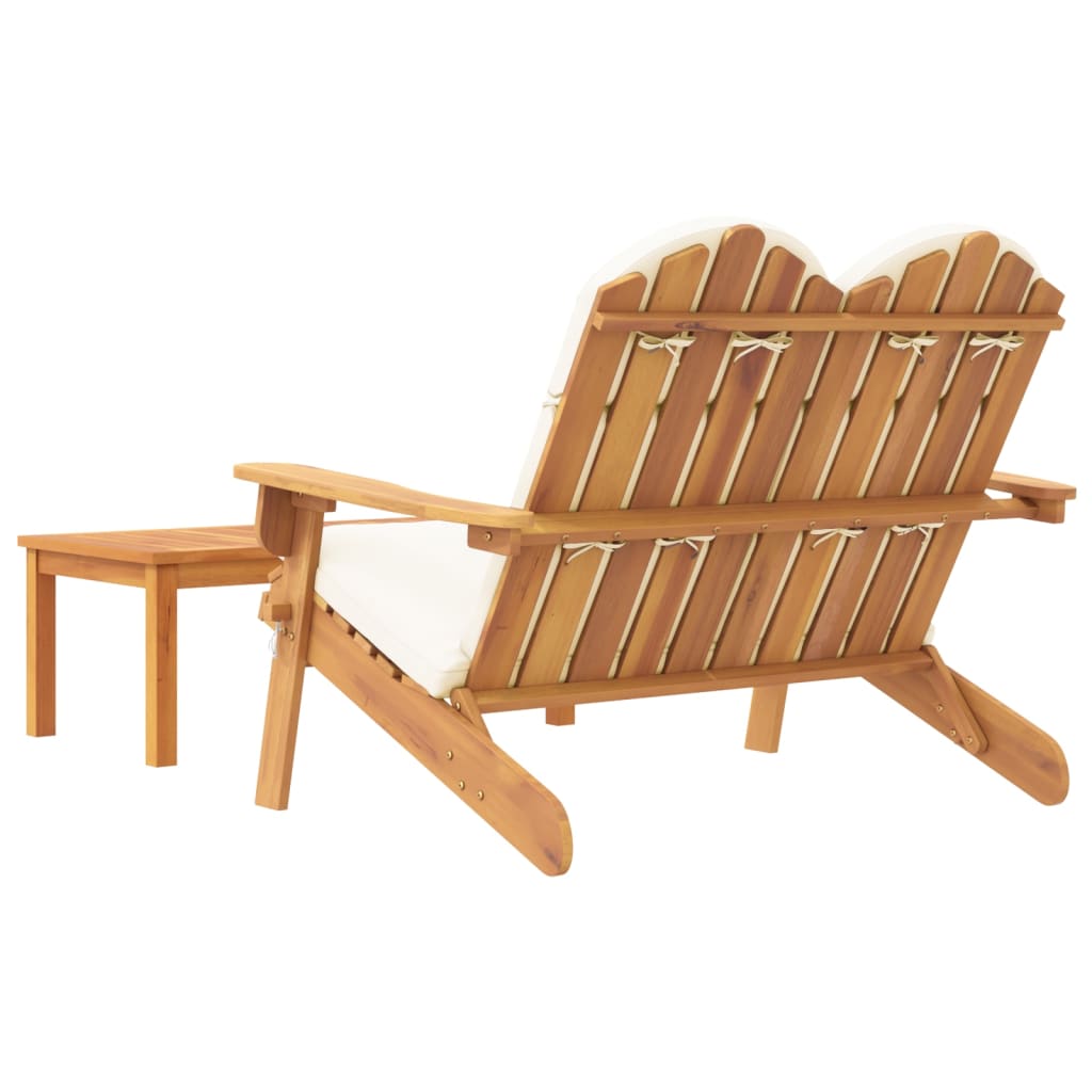 2dílná sada zahradního nábytku Adirondack masivní akácie