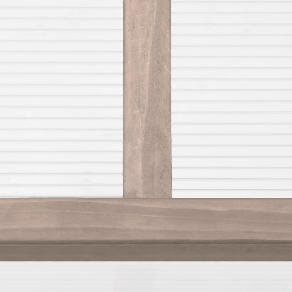 Skleník šedý 110 x 58,5 x 39 cm jedlové dřevo