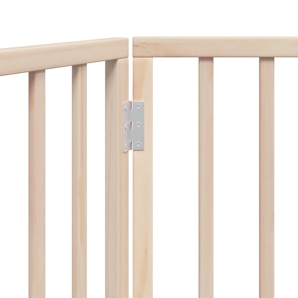 Skládací psí branka, 3dílná, 150 cm, topolové dřevo