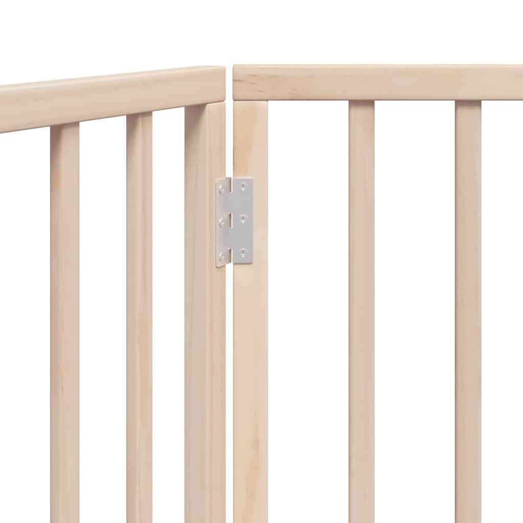 Skládací psí branka 2dílná 160 cm topolové dřevo