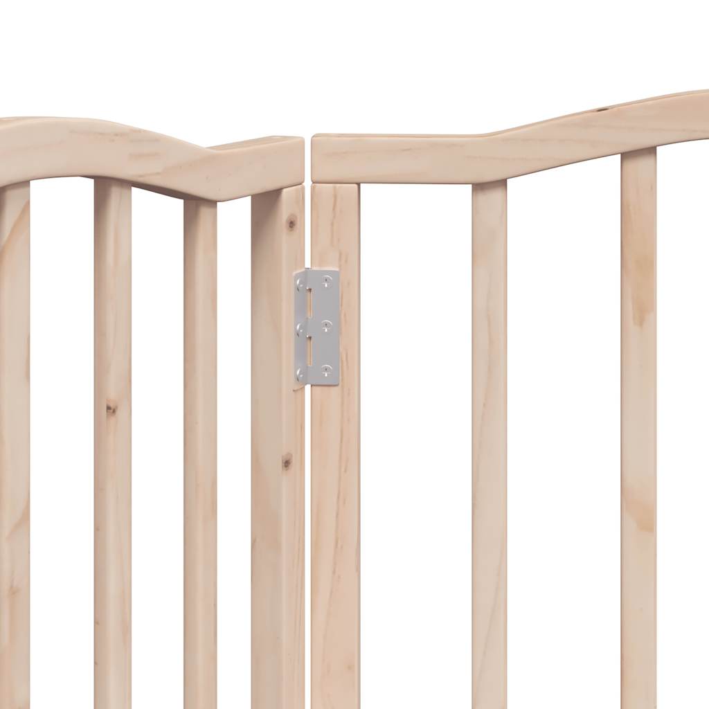 Zábrana pro psy skládací 3 panely 150 cm topolové dřevo