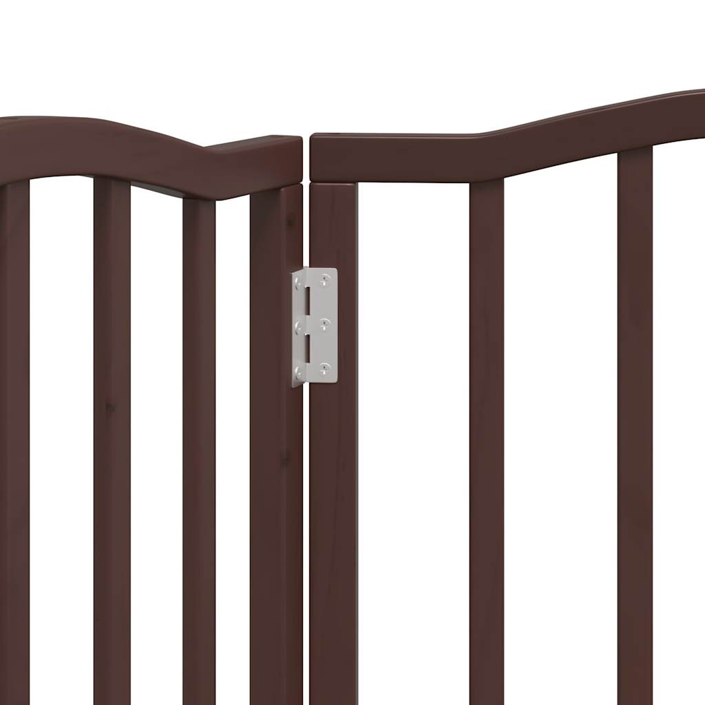 Zábrana pro psy skládací 3 panely hnědý dub 150 cm topol