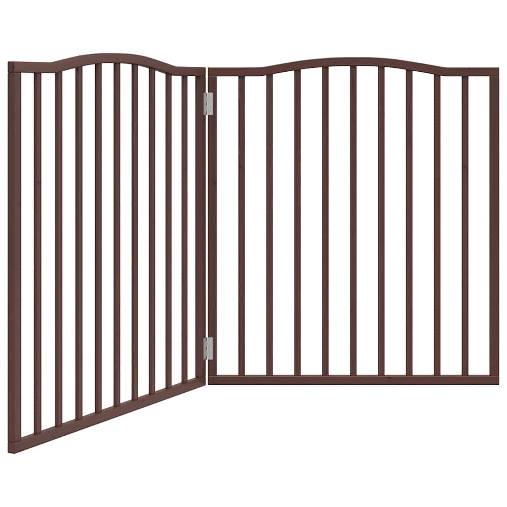 Zábrana pro psy skládací 2 panely hnědý dub 160 cm topol