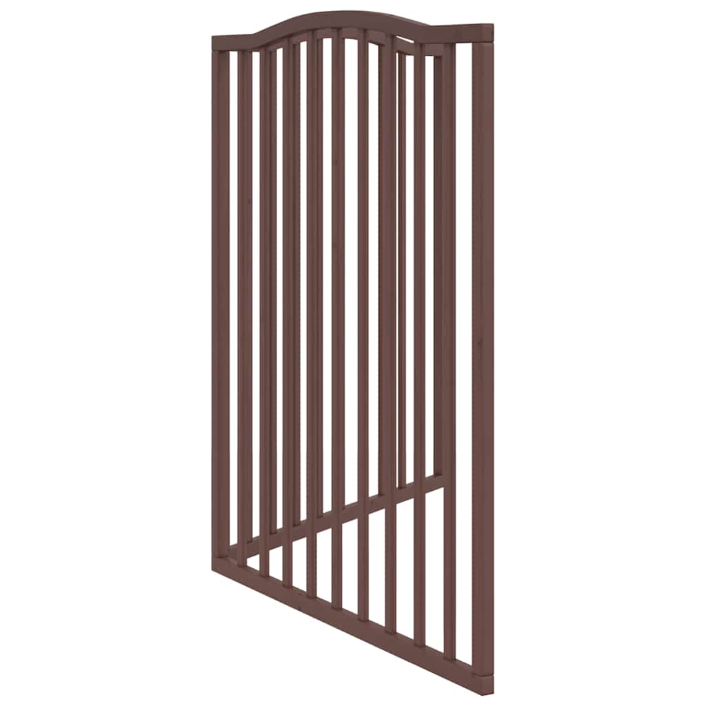Zábrana pro psy skládací 2 panely hnědý dub 160 cm topol