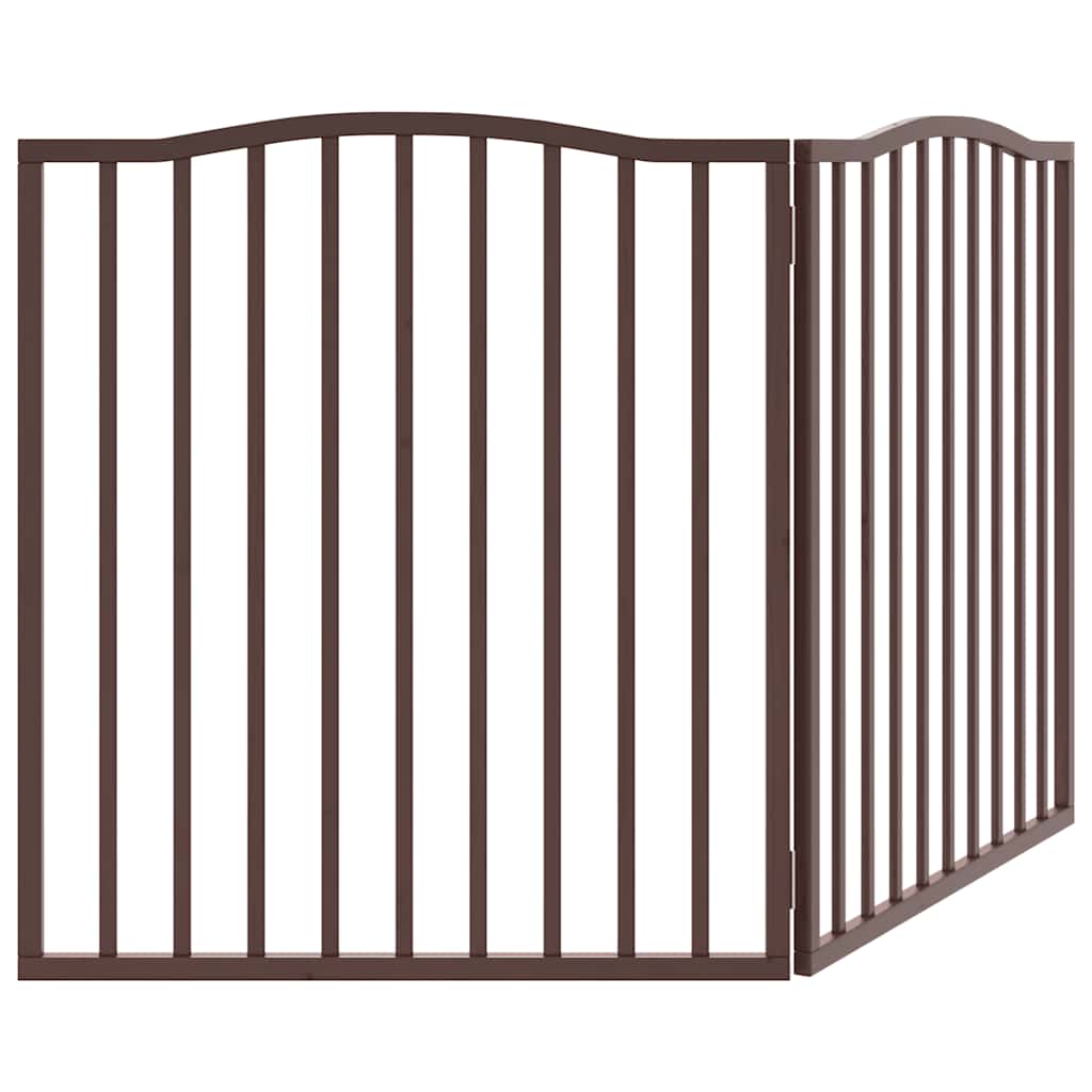 Zábrana pro psy skládací 2 panely hnědý dub 160 cm topol