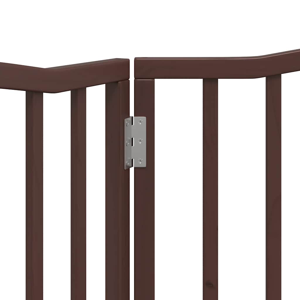 Zábrana pro psy skládací 2 panely hnědý dub 160 cm topol