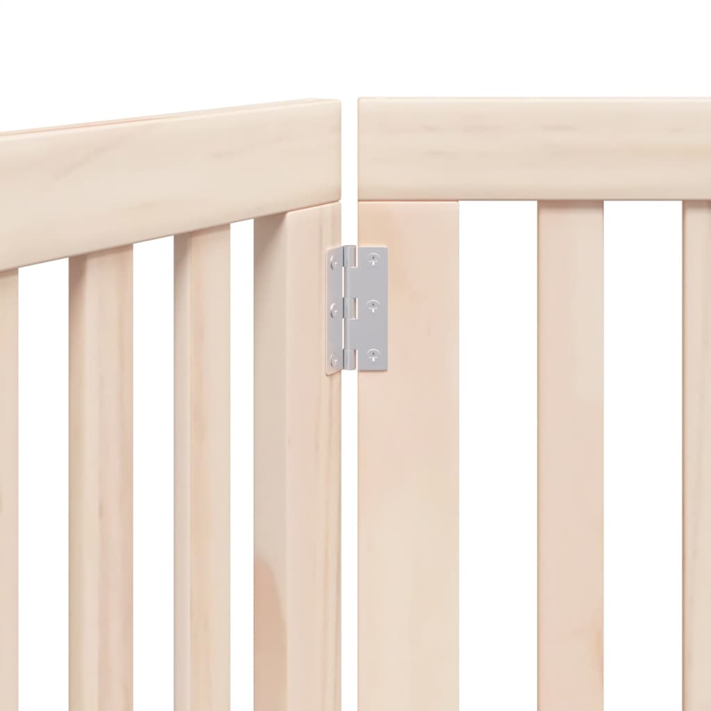 Skládací psí branka, 3dílná, 150 cm, topolové dřevo