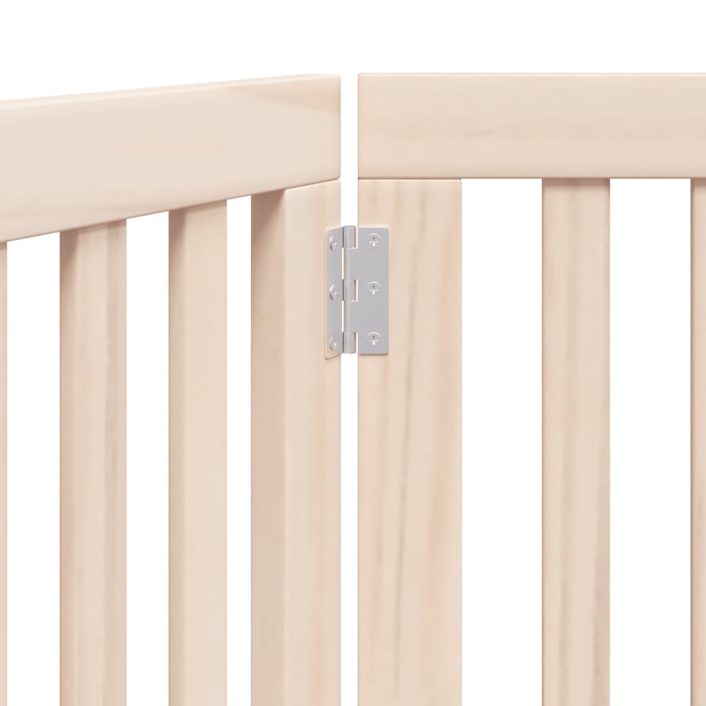 Skládací psí branka, 3dílná, 150 cm, topolové dřevo