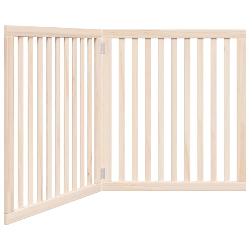 Zábrana pro psy skládací 2 panely 160 cm topolové dřevo