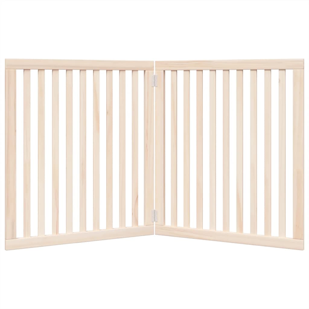 Zábrana pro psy skládací 2 panely 160 cm topolové dřevo