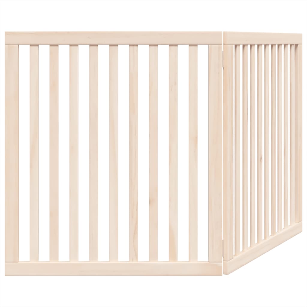 Zábrana pro psy skládací 2 panely 160 cm topolové dřevo
